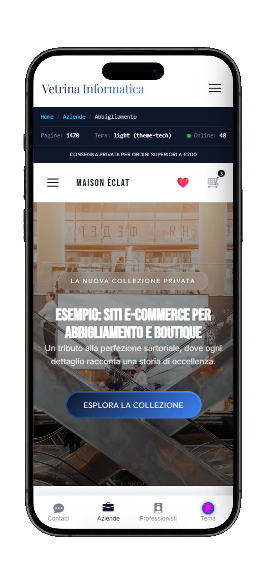 Mobile example: E-commerce & Fashion