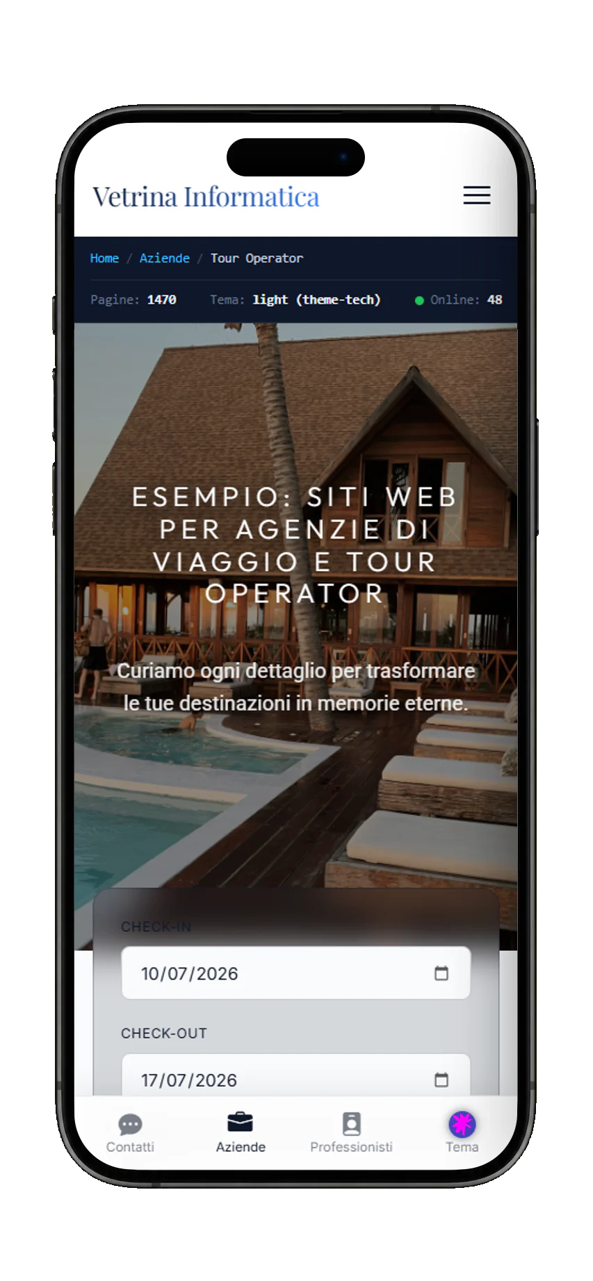 Mobile example: Custom Web Apps